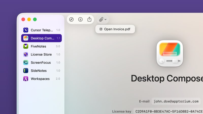 Attachments in Preview