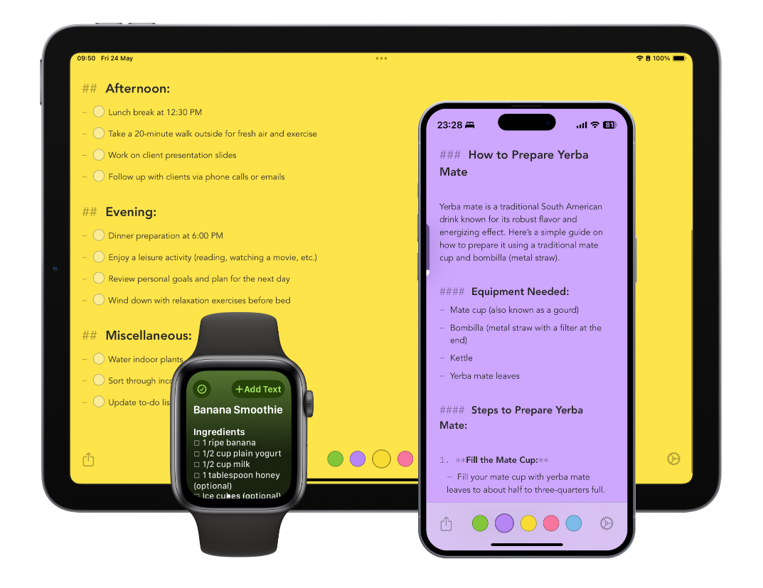FiveNotes Mobile