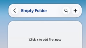 Empty Folder Guidance Message