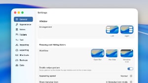 Completely Redesigned Settings Window